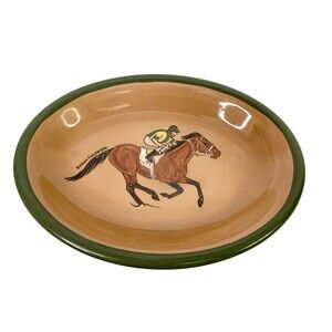 Cherokee Stoneware Wallingford Kentucky Susan Lundergan Plate Horseback